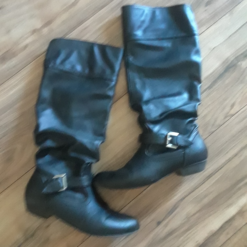 black boots